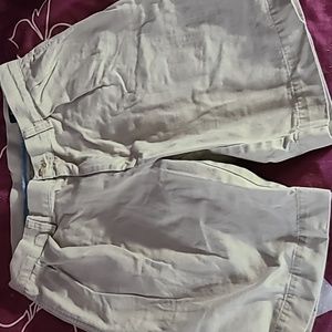 Mens Polo Tan Shorts Classic Fit Pleated 9" Size 30